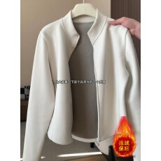 批发<b class='q'>大码</b>德绒保暖拉链打底内搭上衣女秋冬季胖mm显瘦开衫长袖t恤卫衣