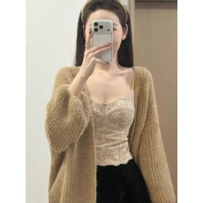 批发鱼骨胸衣<b class='q'>蕾丝</b><b class='q'>吊带</b><b class='q'>背心</b>女内搭秋冬外穿美背文胸一体带胸垫打底上衣