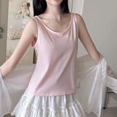 批发棉麻背心女夏外穿<b class='q'>宽松</b>遮副乳慵懒风老头衫内搭打底小吊带无袖上衣