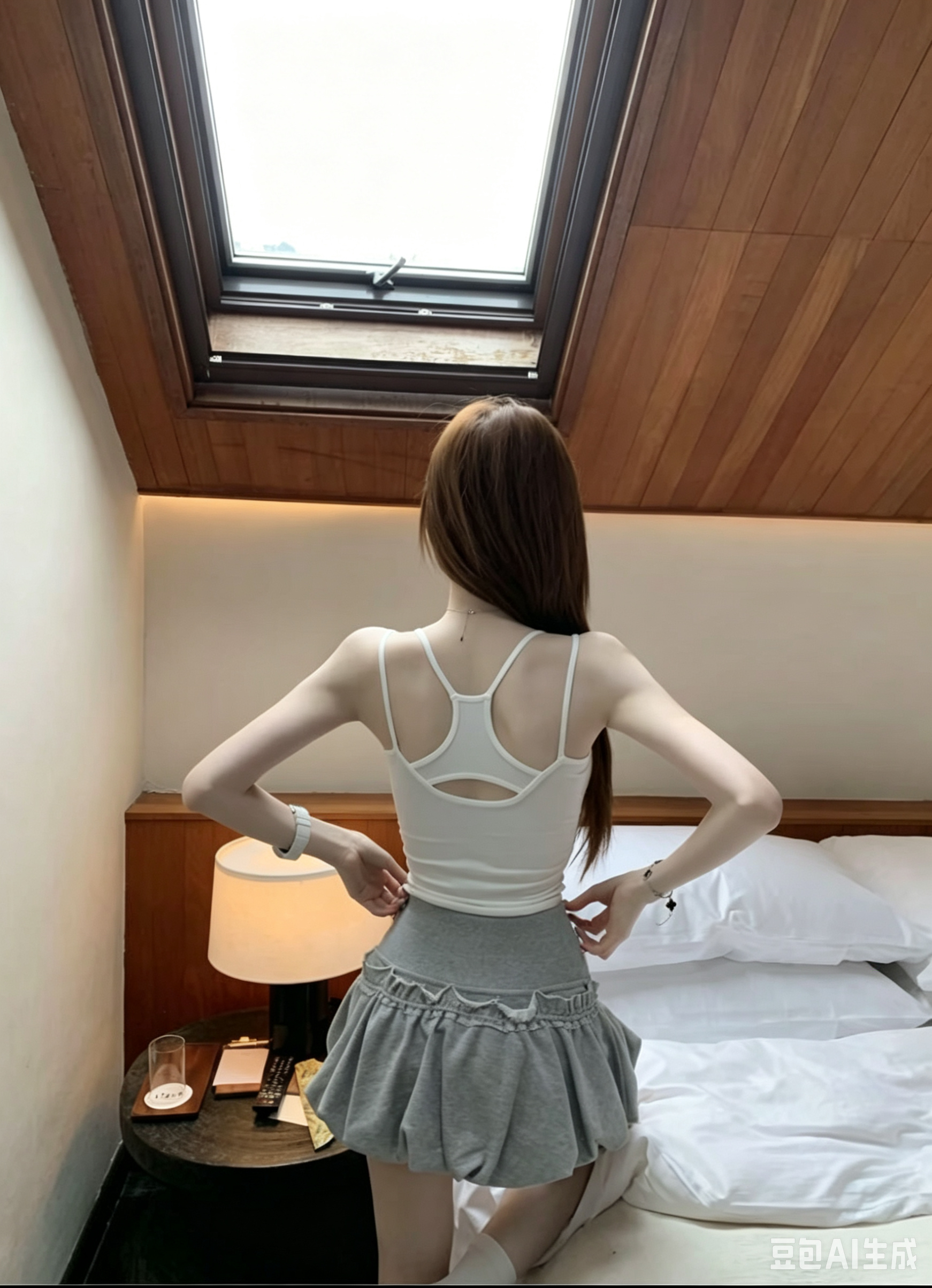 아름다움 뒤로 양어깨 페이크 레이어드 벨트 홀로우 아웃 캐미솔 여름 섹시함 수 있습니다. 외출용 벨트 가슴 패드 아름다움 뒤쪽에 의류
