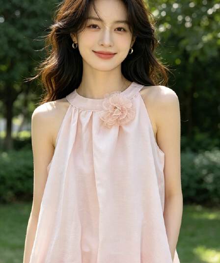 화이트 꽃밭 행침 목 민소매 맨위 여성 여름 프랑스식 조끼 인형 작은 셔츠 5 월 1 일 여행 해변가 면 린넨 셔츠
