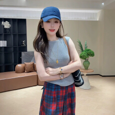 批发修身显瘦圆领吊带背心2026夏女<b class='q'>百搭</b>内搭外穿时髦气质上衣