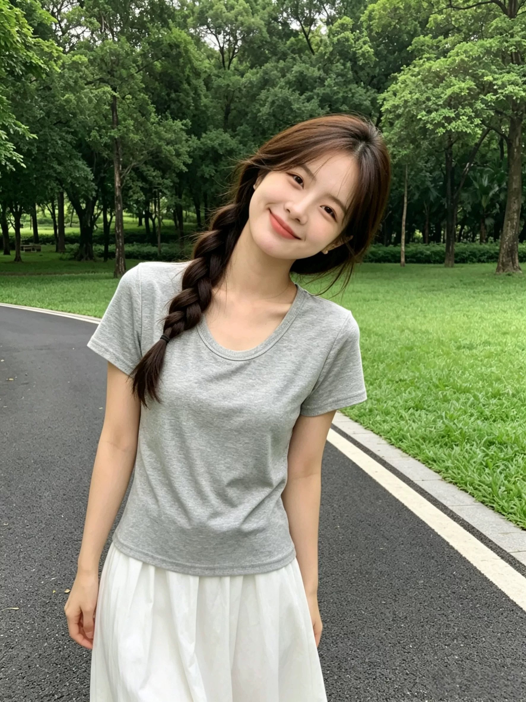 u 칼라 긍정적 인 어깨 반팔 티셔츠 여성 의류 2026 여름 새로운 한 부서 chic 디자인 센스 고유 한 몸매 가꾸기 아름다운 맨위