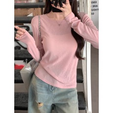 批发薄款冰丝防晒罩衫<b class='q'>长袖</b>t恤女夏季新款<b class='q'>韩版</b>简约休闲百搭空调上衣ins