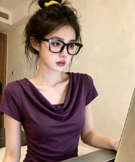 보존 섹션 추천 프랑스식 순수한 욕망 바람 주름 흔들다 칼라 반팔 티셔츠 여성 여름 디자인 센스 슬림해 보이는 품격 맨위