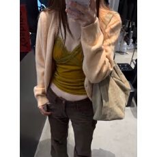 批发辣妹纯欲<b class='q'>蕾丝</b>花边丝绒吊带背心女秋季新款修身<b class='q'>西装</b>内搭打底衫上衣