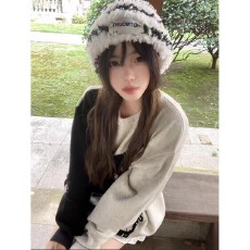 批发2025老铁高街秋冬慵懒风宽松套头毛衣男女宽松情侣针织衫上衣外套