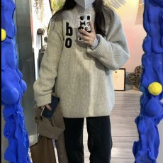 批发<b class='q'>日系</b>复古毛衣女秋冬宽松外穿慵懒风设计感小众套头内搭针织上衣