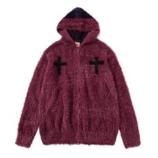 批发水貂绒毛衣男女高级感秋冬宽松慵懒风加厚黑白撞色<b class='q'>情侣</b><b class='q'>款</b>针织<b class='q'>衫</b>