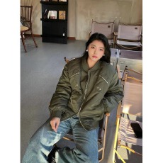 批发冬季加厚美式vintage<b class='q'>夹克</b>棉衣棉服男<b class='q'>女</b>飞行员棒球衣工装外套潮牌