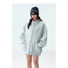 批发复古麂皮绒立领<b class='q'>外套</b>男女潮牌夹克春秋季美式<b class='q'>外套</b>