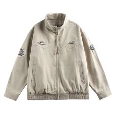 批发潮流刺绣勋章潮牌飞行<b class='q'>夹克</b>工装百搭男女春秋季新款休闲痞帅外套