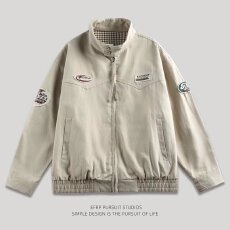 批发潮流刺绣勋章潮牌飞行<b class='q'>夹克</b>工装百搭男女春秋季新款休闲痞帅外套