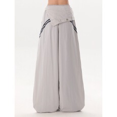 批发Rayohopp美式高街运动灰色百搭休闲裤女阔腿裤小众宽松长<b class='q'>裤子</b>潮牌