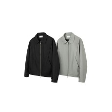 批发美式复古飞片合页解构翻领拉链夹克男女春秋季cleanfit飞行员外套