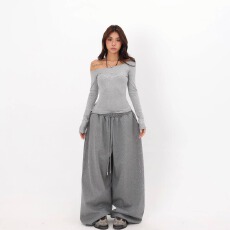 批发<b class='q'>原创</b>烫钻撒银爆闪卫裤美式街头爵士舞裤宽松运动裤