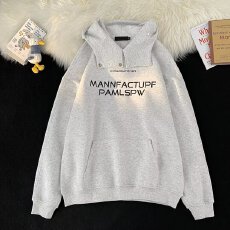 批发国潮美式重磅字母刺绣连帽卫衣男女<b class='q'>秋</b>冬港风高街痞帅外套