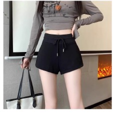 批发短裤女休闲秋季新款高腰宽松打底短裤性感辣妹外穿包臀热裤灰色潮