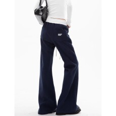 批发美式复古微喇<b class='q'>运动</b>裤卫裤男女新款高街百搭直筒阔腿裤休闲裤子慵懒