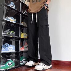 批发2026春季潮牌美式大口袋直筒工装裤男女复古宽松潮流百搭休闲长裤