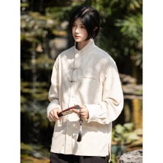 批发新中式极 致百搭高级感古风<b class='q'>衬衫</b>男女<b class='q'>长袖</b>宽松休闲<b class='q'>衬衣</b>春秋2026新