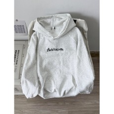 批发美式高街拼接刺绣连帽卫衣男女秋<b class='q'>冬</b>薄款加厚cleanfit外套上衣