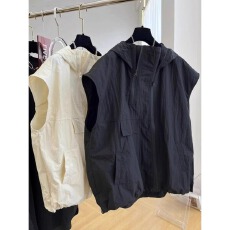 批发美式<b class='q'>街头</b>户外机能风拉链背心外套男女春夏潮牌个性皱感工装马甲