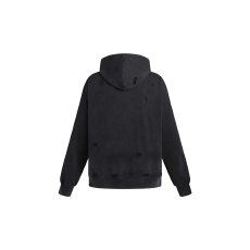 批发美式复古重磅水洗做旧贴布连帽卫衣男女秋<b class='q'>冬</b>宽松cleanfit高街外套