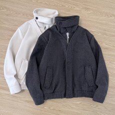 批发2026春季美式复古vintage<b class='q'>夹克</b><b class='q'>男</b>女潮牌宽松短款boxy工装立领外套