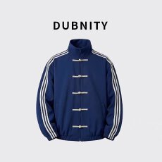 批发国潮牌新中式盘扣立领夹克男女春秋季宽松百搭麂皮绒唐装外套上衣