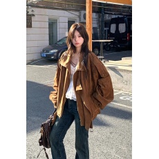 批发韩系气质<b class='q'>街头</b>风夹克宽松外套女款2026春秋季新款宽松百搭爆款上衣