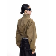 批发夹克美式潮流复古立领<b class='q'>工装</b>男女春秋季新款高级感短宽巴恩风<b class='q'>外套</b>