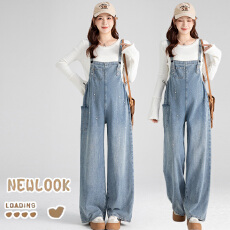 2026春夏新款时尚流星烫钻孕妇背带裤