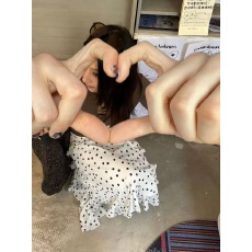 批发古时髦不规则荷叶边<b class='q'>长裙女</b>波点半身裙