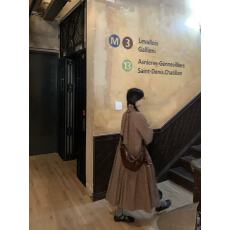 批发复古棕色小格纹连衣裙 立领绑带格子长款<b class='q'>衬衫</b>裙