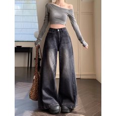 批发港风潮男<b class='q'>夏</b>季新款2025个性字母牛仔裤嘻哈ins潮高街潮流痞帅长裤