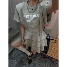 批发套装女茶系短袖<b class='q'>T</b><b class='q'>恤</b>+蛋糕半身短裙休闲<b class='q'>运动服</b>两件套