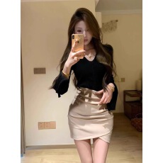 批发早秋轻熟风辣妹包臀短裙独特超好看<b class='q'>女装</b>连衣裙子两件套装2025新款