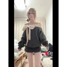 批发MARIE.COCO韩系小香风一字肩蝴蝶结针织衫巨好看毛衣短裙秋冬套装