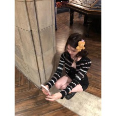 批发复古费尔岛短款针织开衫女秋冬小个子修身显瘦内搭吊带上衣两件套