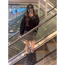 批发黑色软糯宽松套头内搭可外穿毛衣女秋<b class='q'>冬</b>季慵懒松弛高级感2025新款