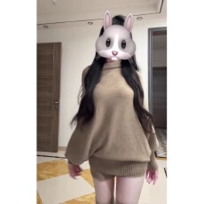 批发秋日ootd穿搭一整套时尚套装女慵懒风长袖针织毛衣休闲短裤两件套