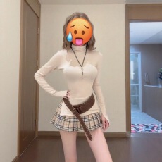 批发不规则高领长袖上衣高腰半身裙两件套女秋冬修身洋气<b class='q'>纯</b>欲辣妹穿搭