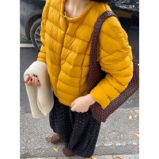 批发2025新款轻薄羽绒服女秋冬季短款小个子90白鸭绒<b class='q'>户外</b>休闲保暖外套