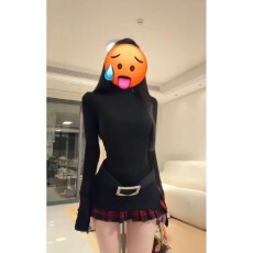 批发2025新款御姐范修身内搭套装高级感格纹百褶短裙轻熟风春秋冬<b class='q'>女装</b>