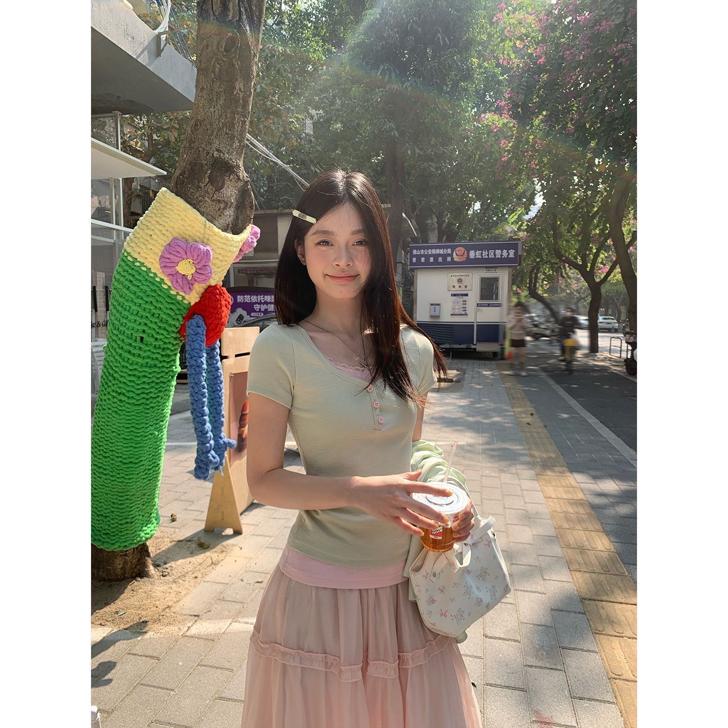 송 긍정적 인 En 페이크 레이어드 레이스 레이스 긴팔 티셔츠 여성 이른 봄 한 부서 몸매 가꾸기 쇼트 스타일 핫걸 기본 셔츠 맨위