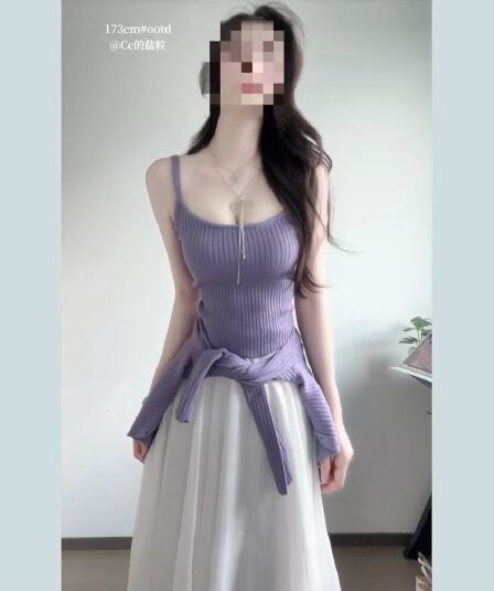 2026 새로운 조기 봄 고유 한 아름다운 꼬집기 허리 드레스 아이들 오픈 가디건 코디 망사 요정 세트 롱 스커트