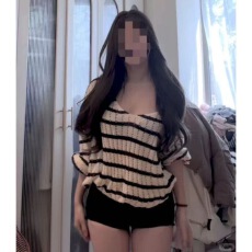 批发大码慵懒风<b class='q'>条纹</b>V领<b class='q'>针织衫</b>女韩系百搭藏肉防晒罩衫微胖mm显瘦上衣