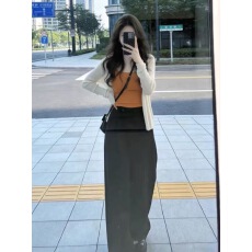 批发2026新款早春韩系穿搭一整套针织开衫吊带上衣套装女独特漂亮绝美