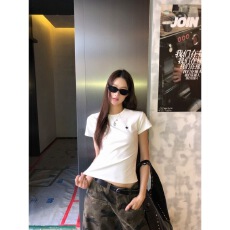 批发红人馆短袖t恤女2026新款夏季穿搭白色修身韩系漂亮设计感上衣女